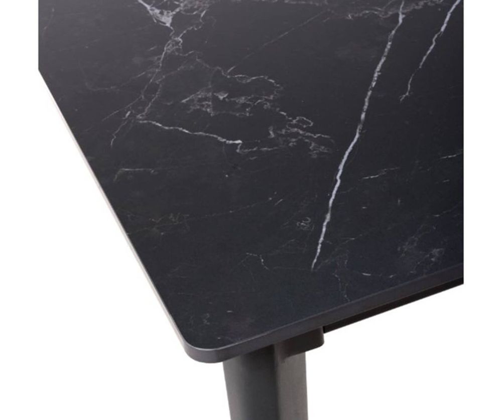Furniture Link Amalfi Black Marble 180cm Dining Table Only