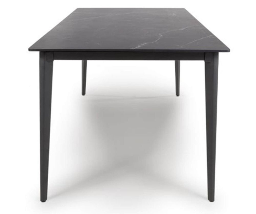Furniture Link Amalfi Black Marble 180cm Dining Table Only