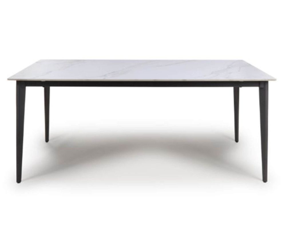 Furniture Link Amalfi White Marble 180cm Dining Table Only
