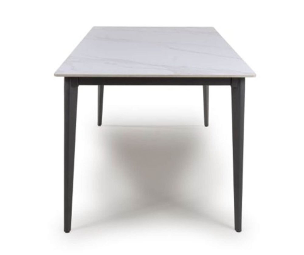 Furniture Link Amalfi White Marble 180cm Dining Table Only