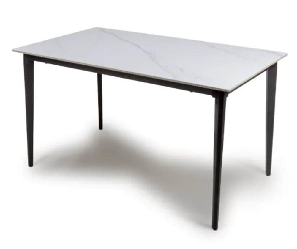 Furniture Link Amalfi White Marble 180cm Dining Table Only
