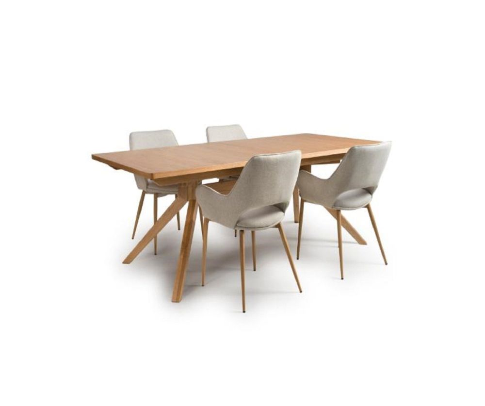 Furniture Link Anders Oak Extending Dining Table