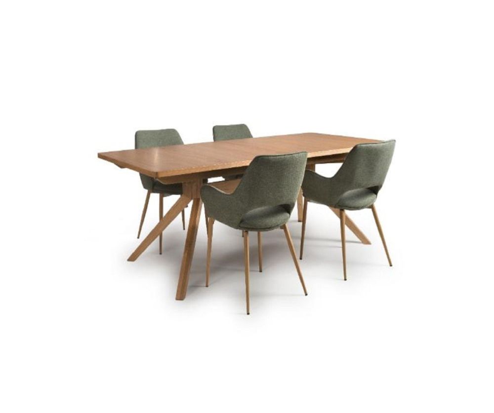 Furniture Link Anders Oak Extending Dining Table