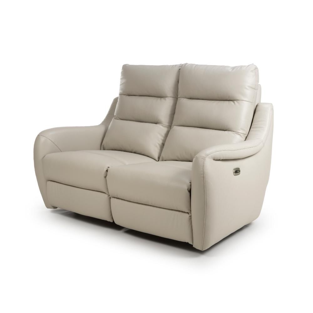 Furniture Link Apollo Chalk Power 2 Seater Sofa
