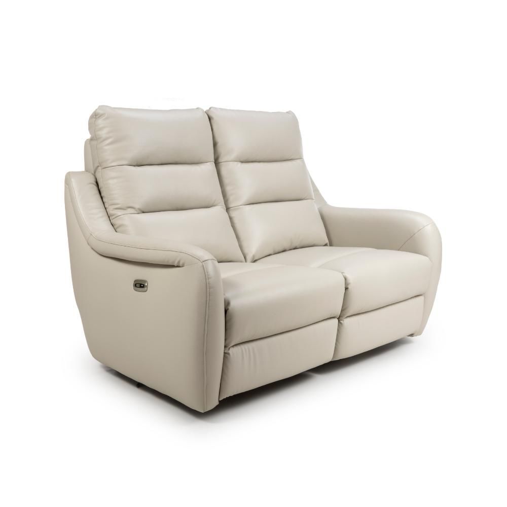 Furniture Link Apollo Chalk Power 2 Seater Sofa