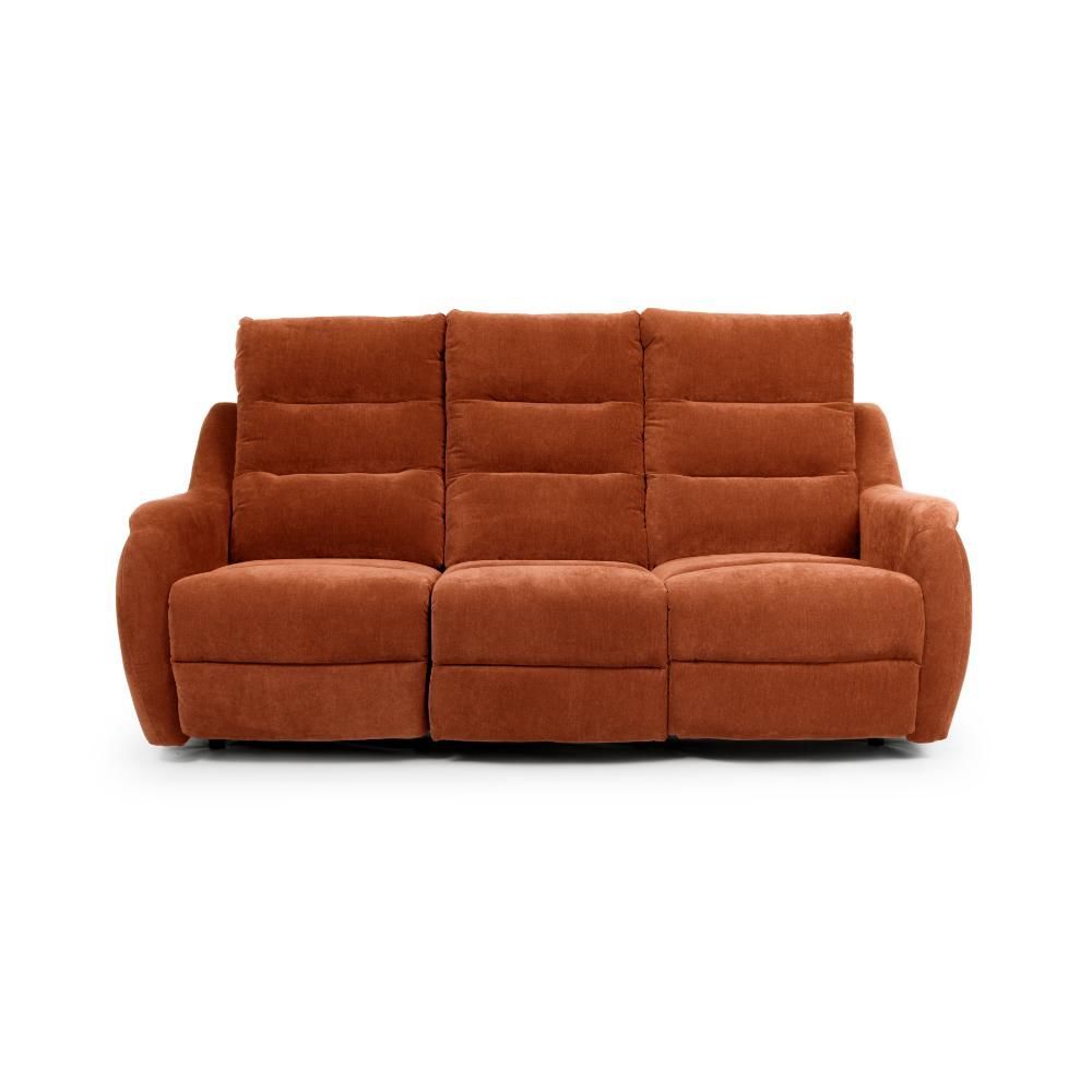 Furniture Link Apollo Cinnamon Power 3 Seater Sofa
