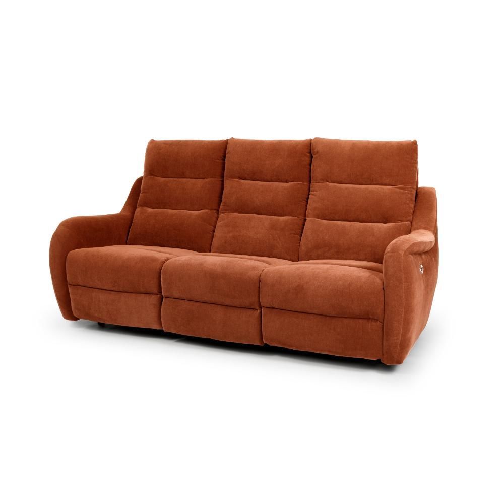 Furniture Link Apollo Cinnamon Power 3 Seater Sofa