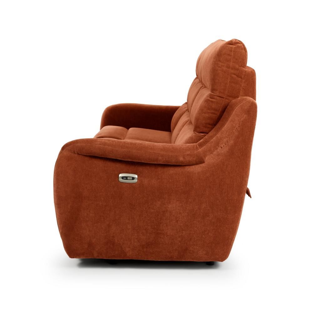 Furniture Link Apollo Cinnamon Power 3 Seater Sofa