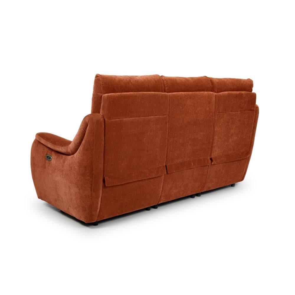 Furniture Link Apollo Cinnamon Power 3 Seater Sofa