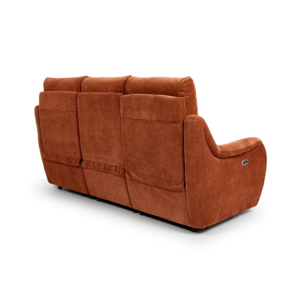 Furniture Link Apollo Cinnamon Power 3 Seater Sofa