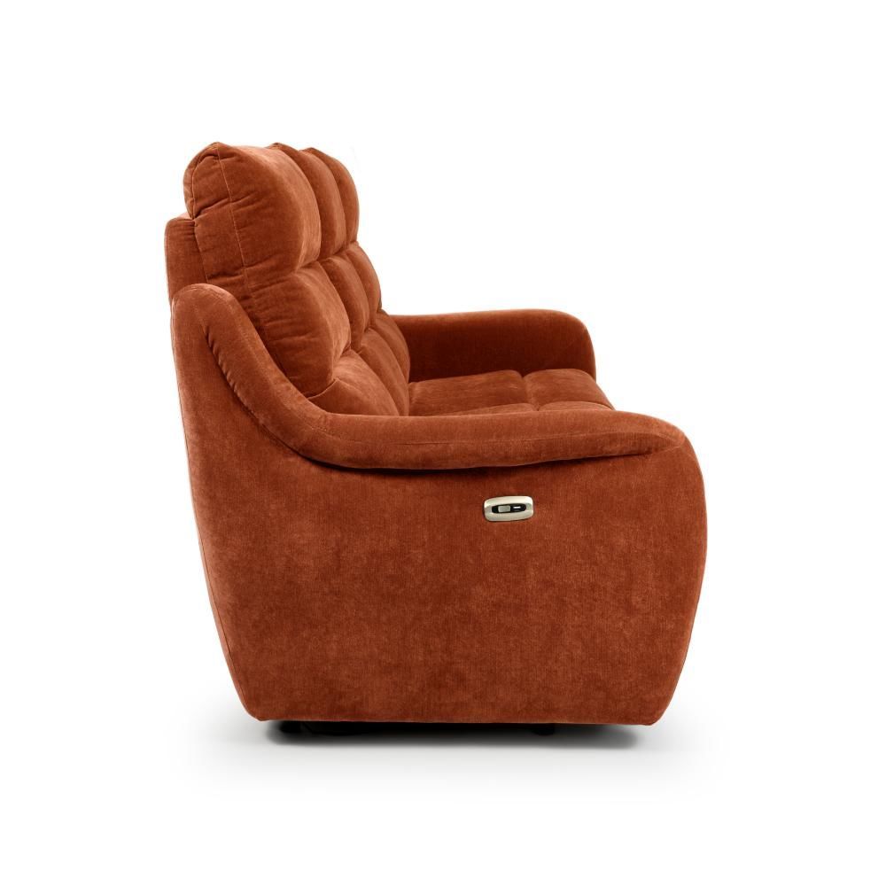 Furniture Link Apollo Cinnamon Power 3 Seater Sofa