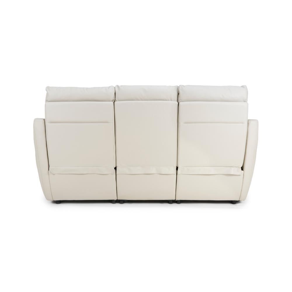 Furniture Link Apollo Chalk Power 3 Seater Sofa