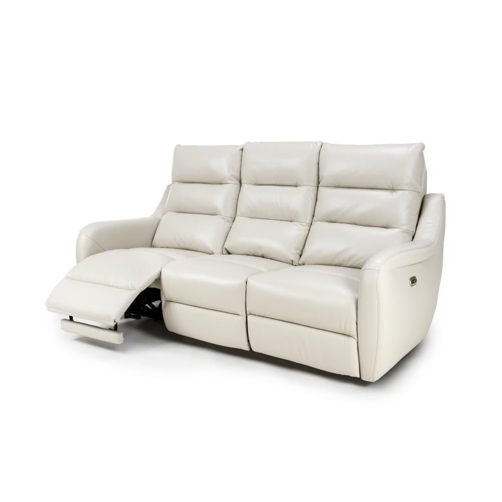 Furniture Link Apollo Chalk Power 3 Seater Sofa