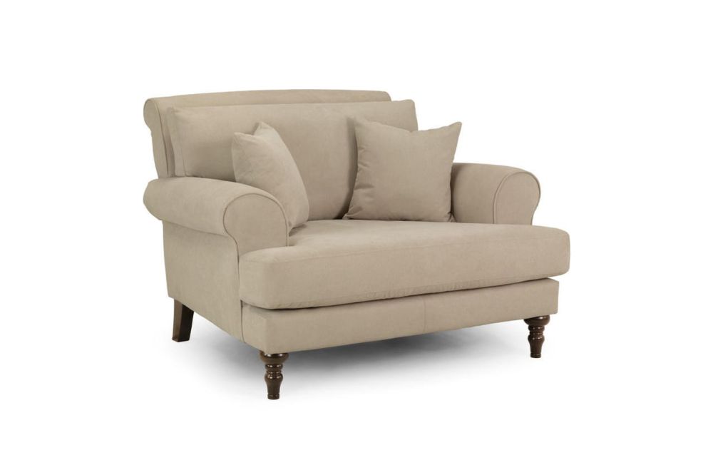 Vinson Beige Fabric Armchair