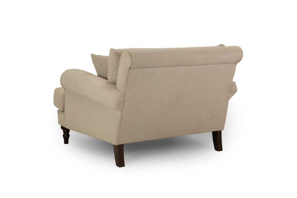 Vinson Beige Fabric Armchair