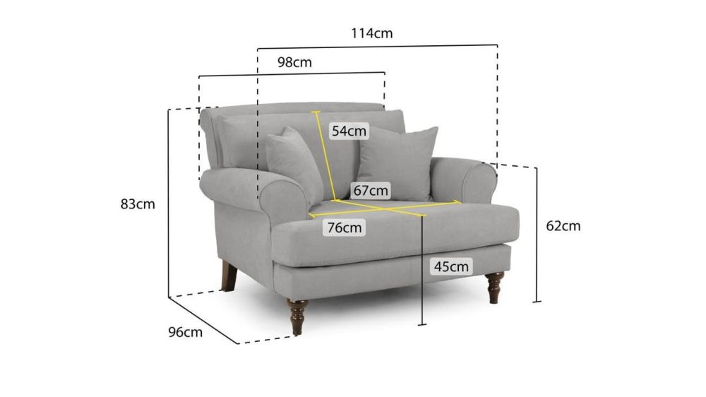 Vinson Beige Fabric Armchair