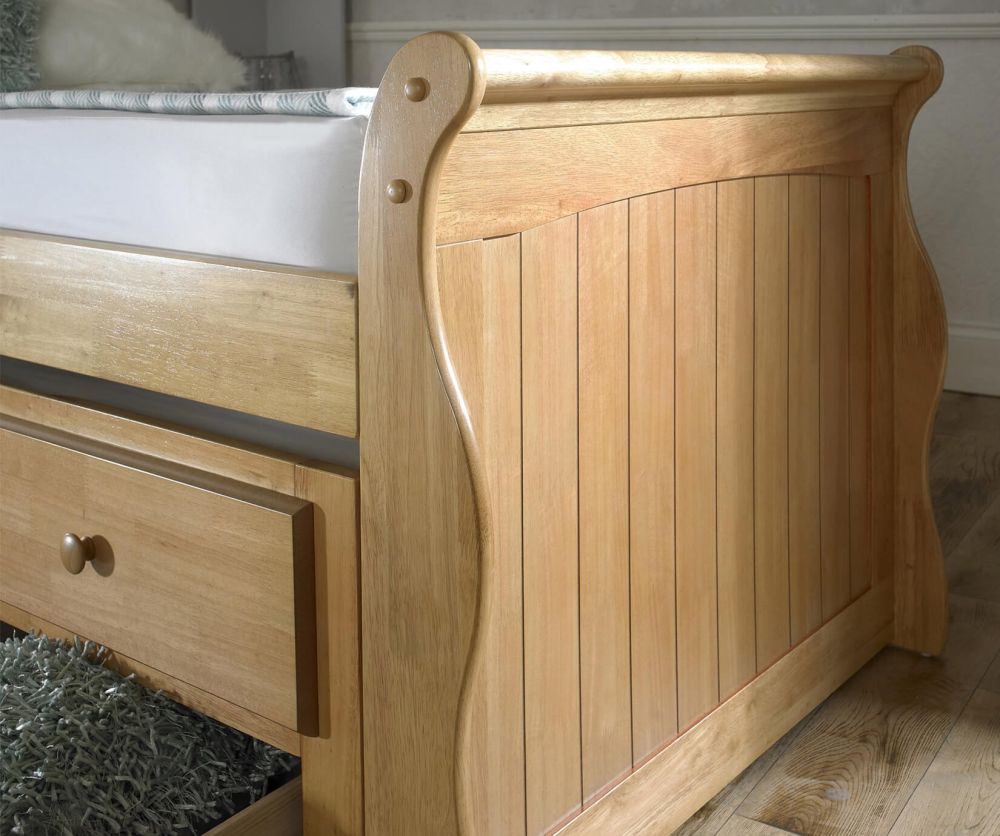 Artisan Captain Wooden Guest Bed Frame with Drawers