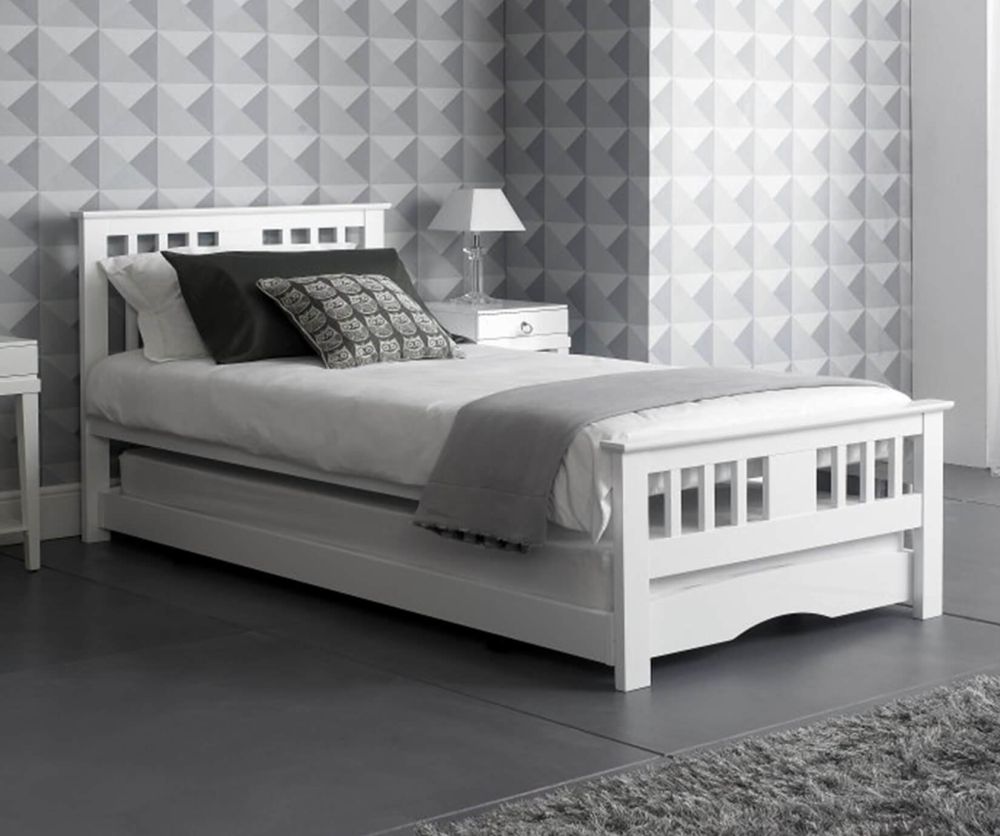 Artisan Wooden Guest White Bed Frame