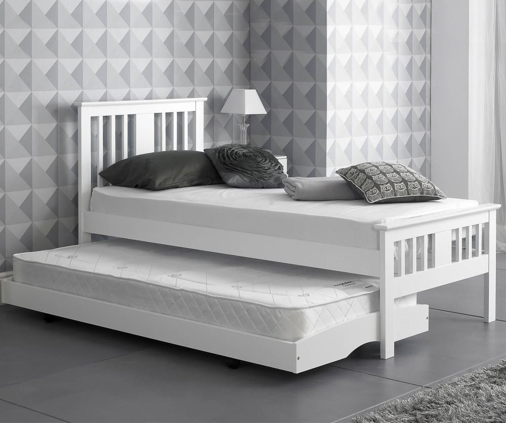Artisan Wooden Guest White Bed Frame