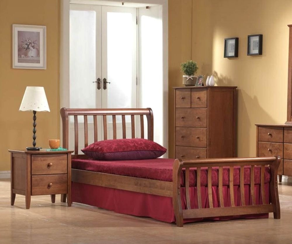 Artisan Milan Dirty Oak Wooden Bed Frame
