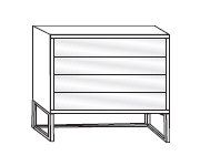 Wiemann Vip Asmara 4 Drawer Chest