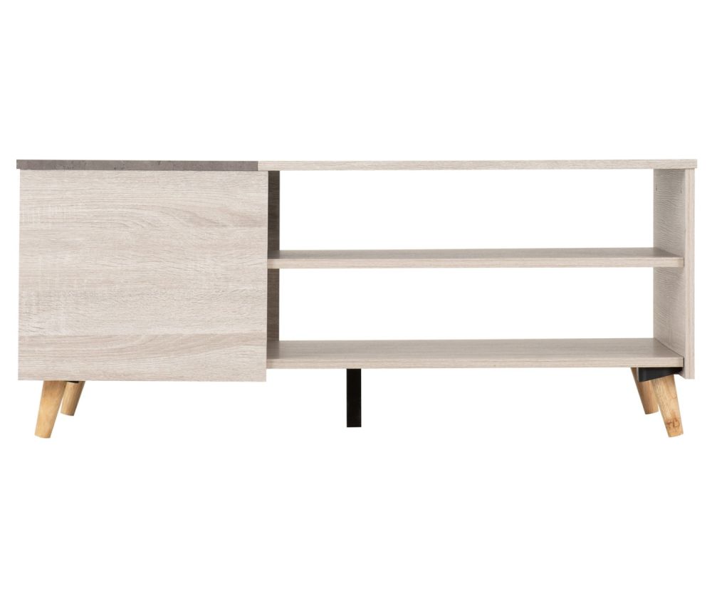 Seconique Furniture Aspen White Oak And Stone Effect Coffee Table