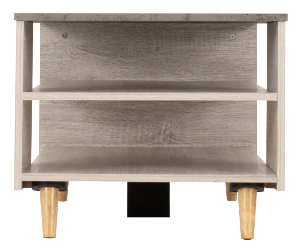 Seconique Furniture Aspen White Oak And Stone Effect Coffee Table