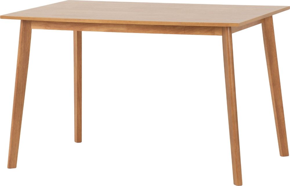 Seconique Furniture Austin and Ellis Oak Effect And Grey Fabric Dining Bench Set   