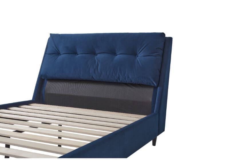 Furniture Link Ava Blue Fabric Bed Frame