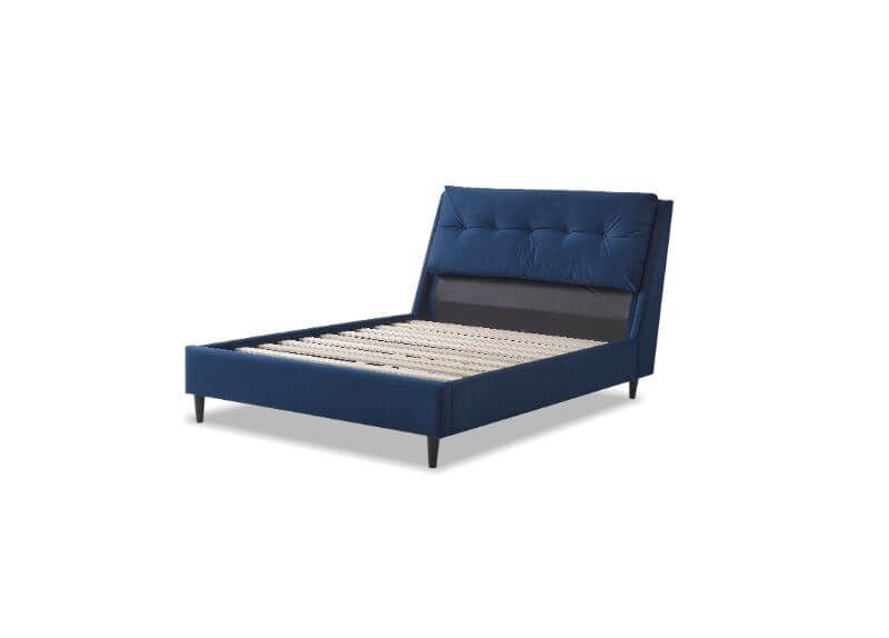 Furniture Link Ava Blue Fabric Bed Frame