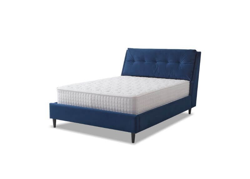 Furniture Link Ava Blue Fabric Bed Frame
