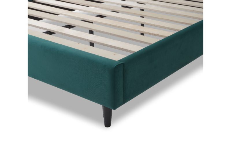 Furniture Link Ava Green Fabric Bed Frame