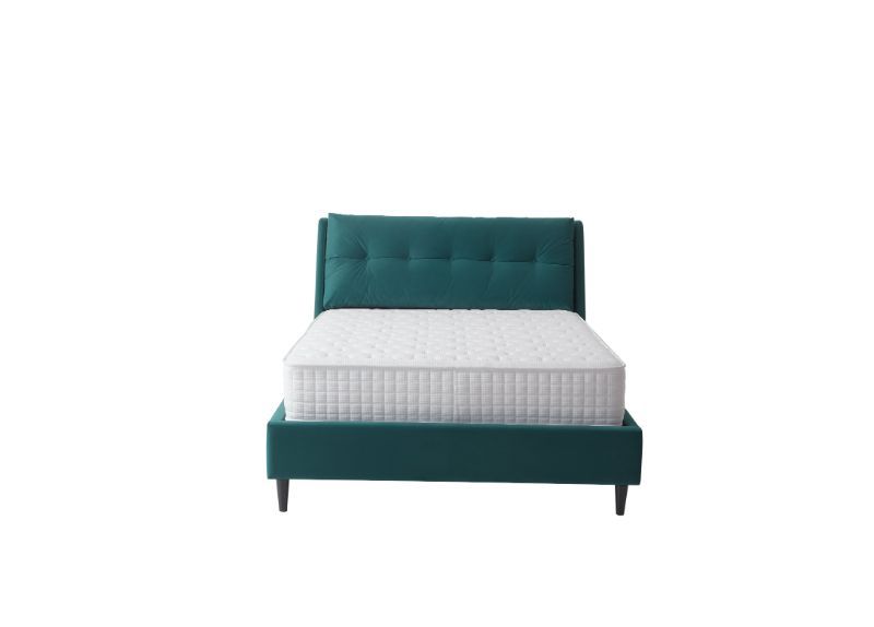 Furniture Link Ava Green Fabric Bed Frame