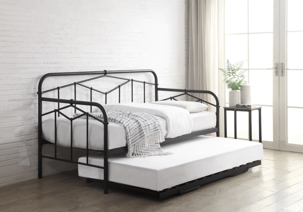 Flintshire Furniture Axton Sand Blast Black Metal Day Bed
