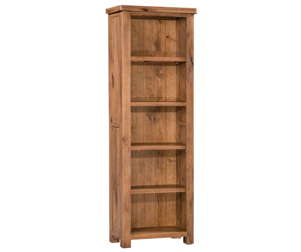 Homestyle GB Aztec Solid Oak Slim Bookcase