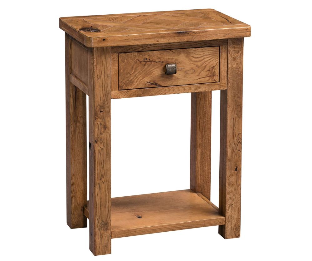 Homestyle GB Aztec Solid Oak Telephone Table