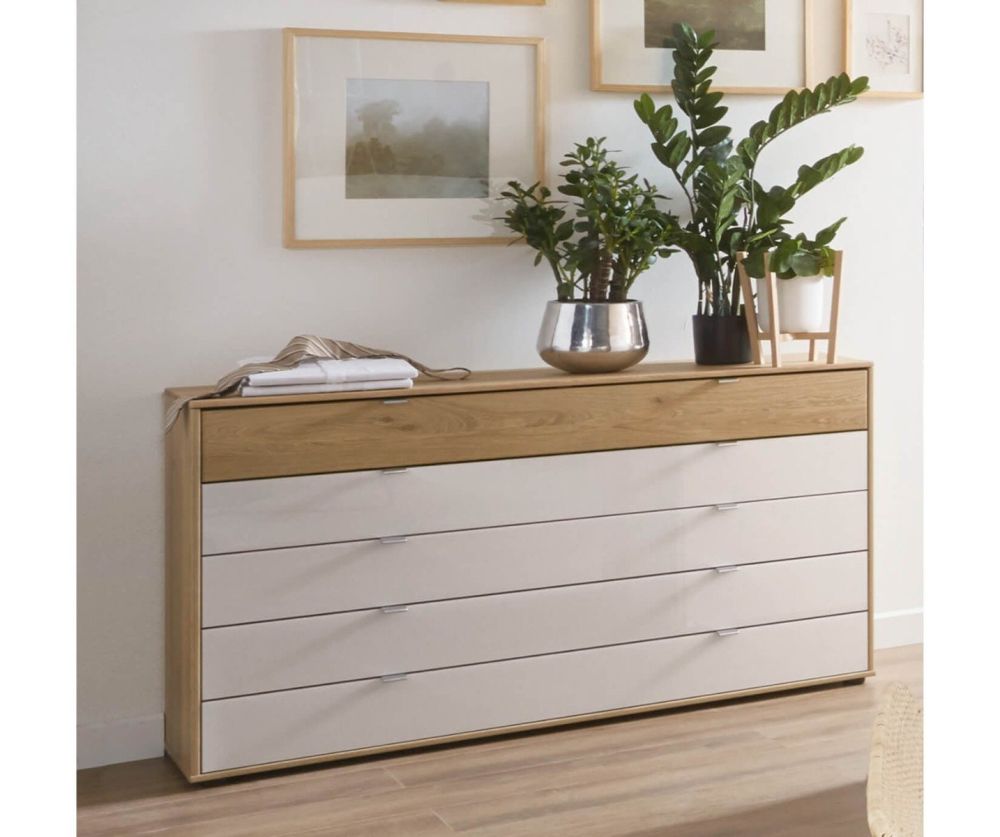 Wiemann Bari Champagne Glass 5 Drawer Chest