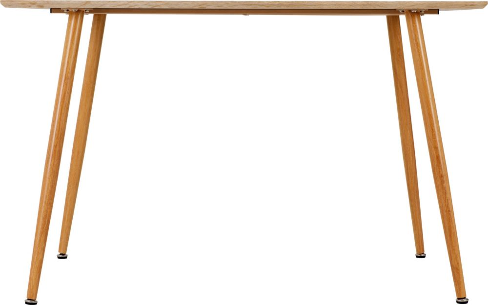Seconique Furniture Barley Oak Veneer And Oak Dining Table