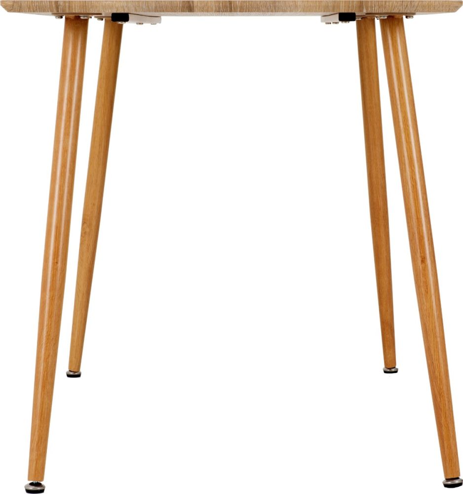 Seconique Furniture Barley Oak Veneer And Oak Dining Table