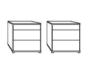 Wiemann Bari 2.5 Drawer Bedside Cabinet