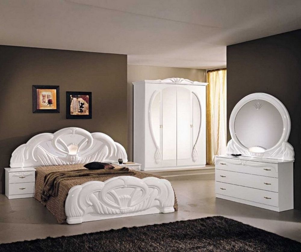 Ben Company Giada White Finish Italian Bedroom Set