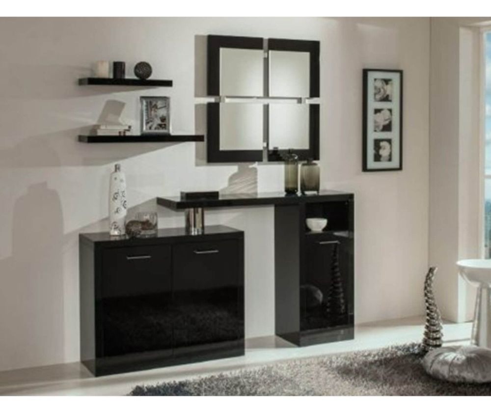 Ben Company Padova Black High Gloss Hall Entrance