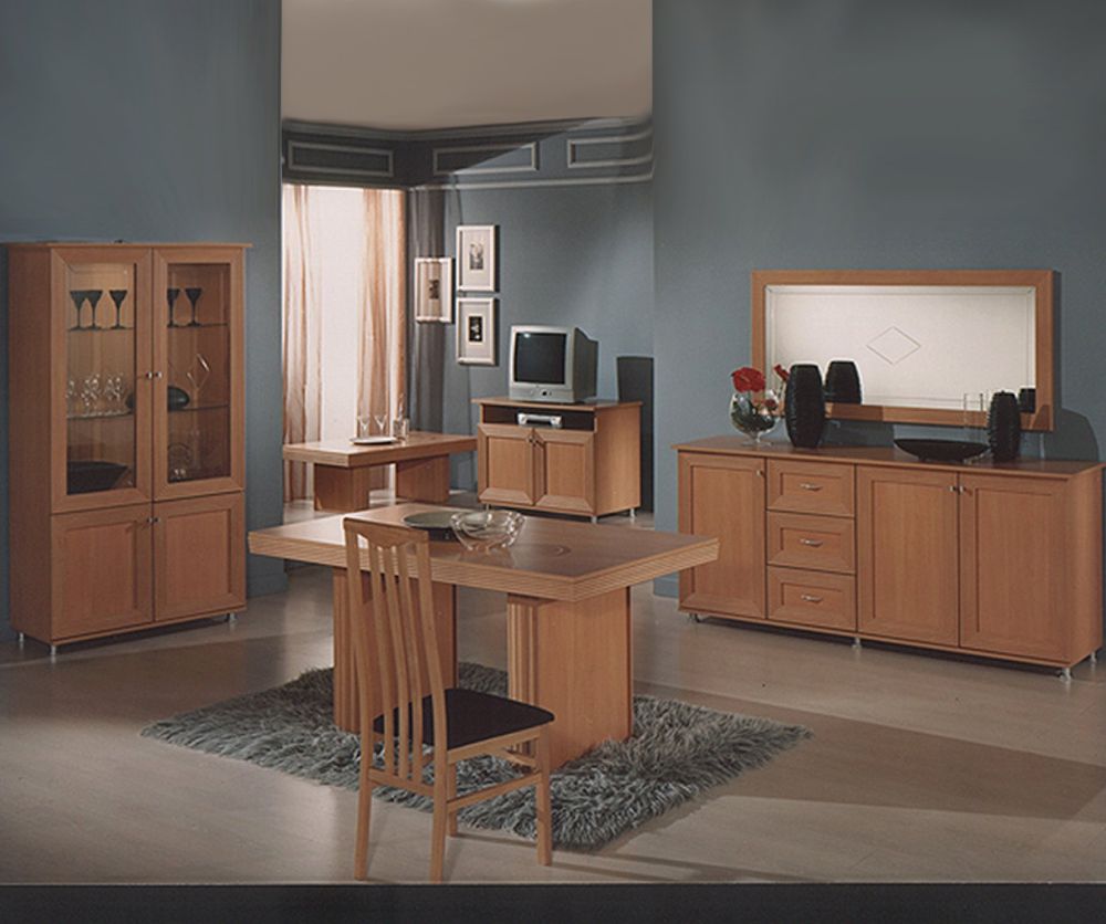 Ben Company Simona Beech Wood Matt Finish Italian TV Cabinet