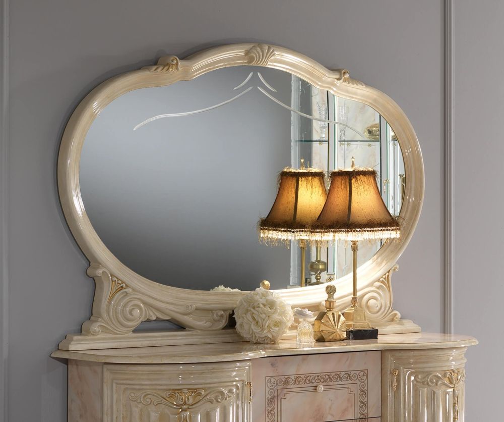 Ben Company Betty Onyx Finish Italian Buffet Mirror