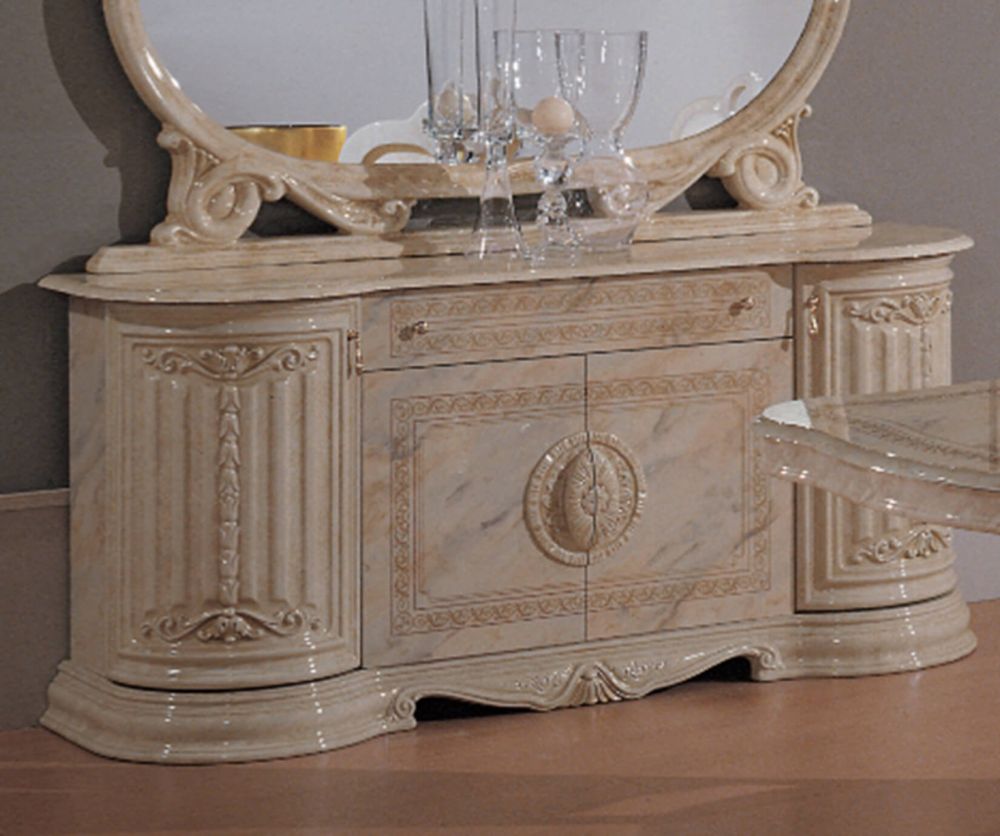 Ben Company Betty Onyx Finish Italian 4 Door Buffet