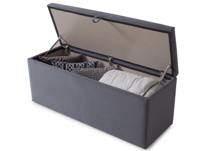 Furniture Link Billie Grey Blanket Box 