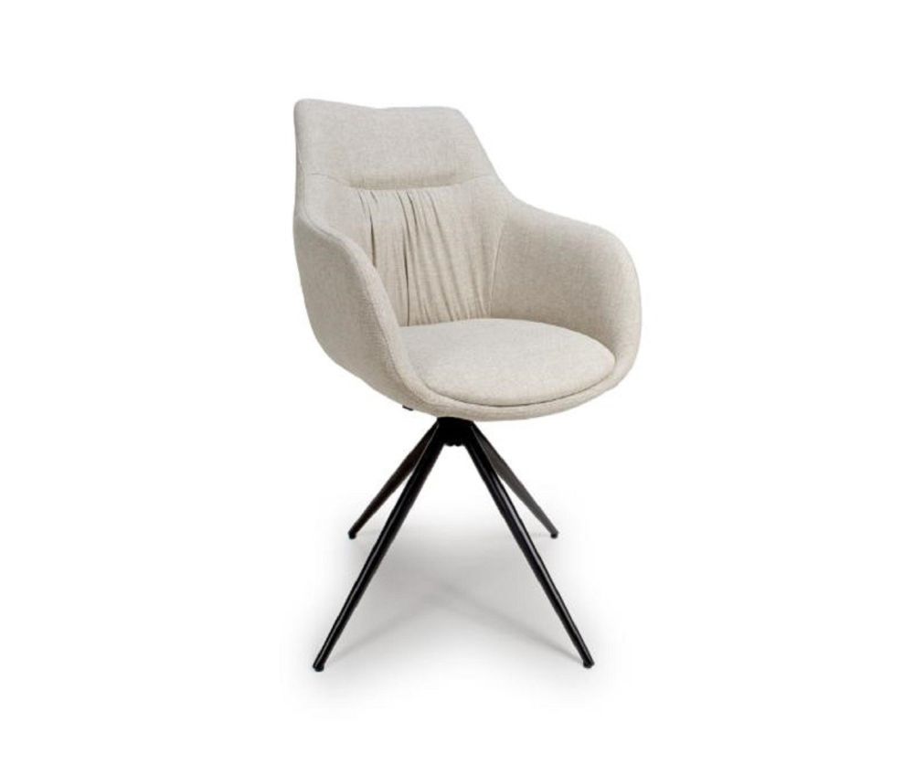 Furniture Link Boden Natural Carver Dining Chair in Pair