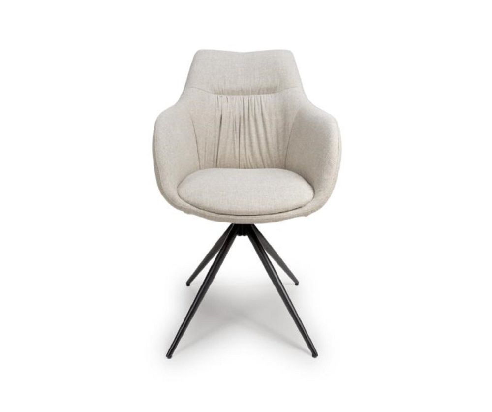 Furniture Link Boden Natural Carver Dining Chair in Pair