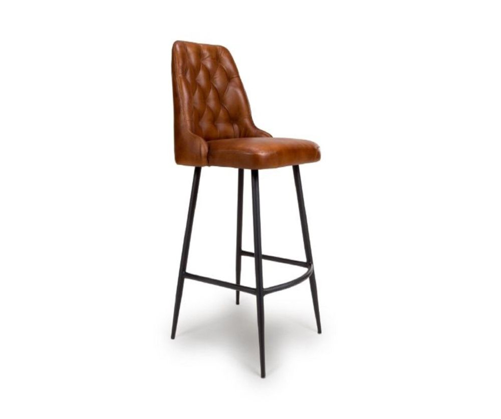 Furniture Link Bradley Tan Bar Stool in Pair 