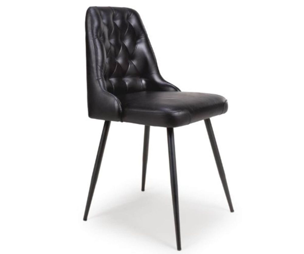 Furniture Link Bradley Black Dining Chair in Pair